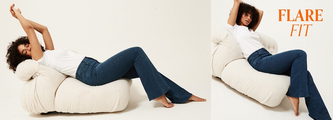 Push-up and soft touch jeans - Calzedonia