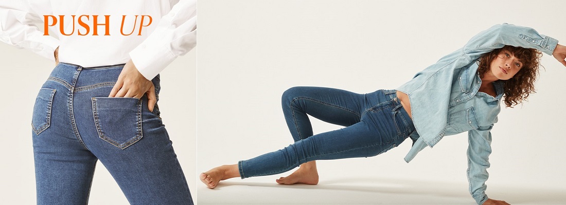 Push-up and soft touch jeans - Calzedonia